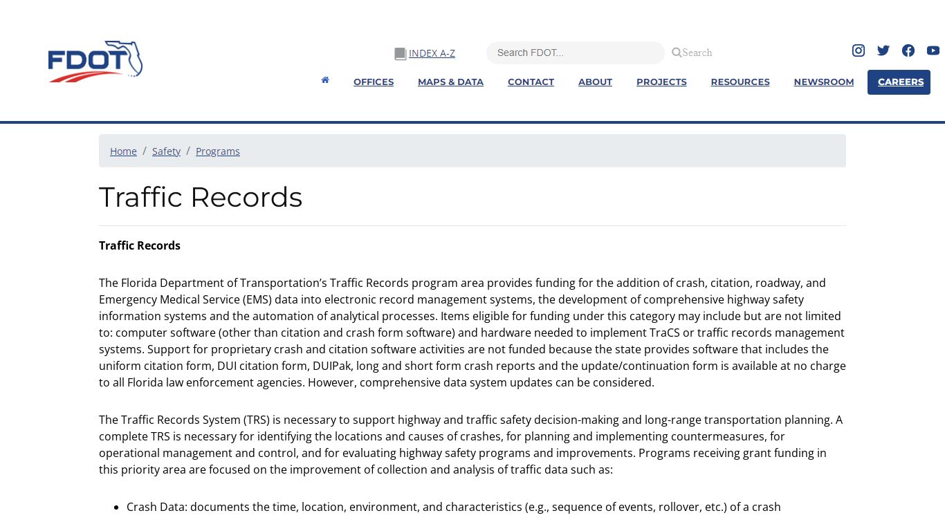 Traffic Records - FDOT